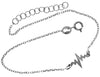 925 Sterling Silver Rhodium Plated Lifeline Bracelet - IT-005-B