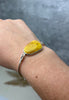 925 Sterling Silver & Genuine Cognac Baltic Amber Exclusive Bangle - BL0129