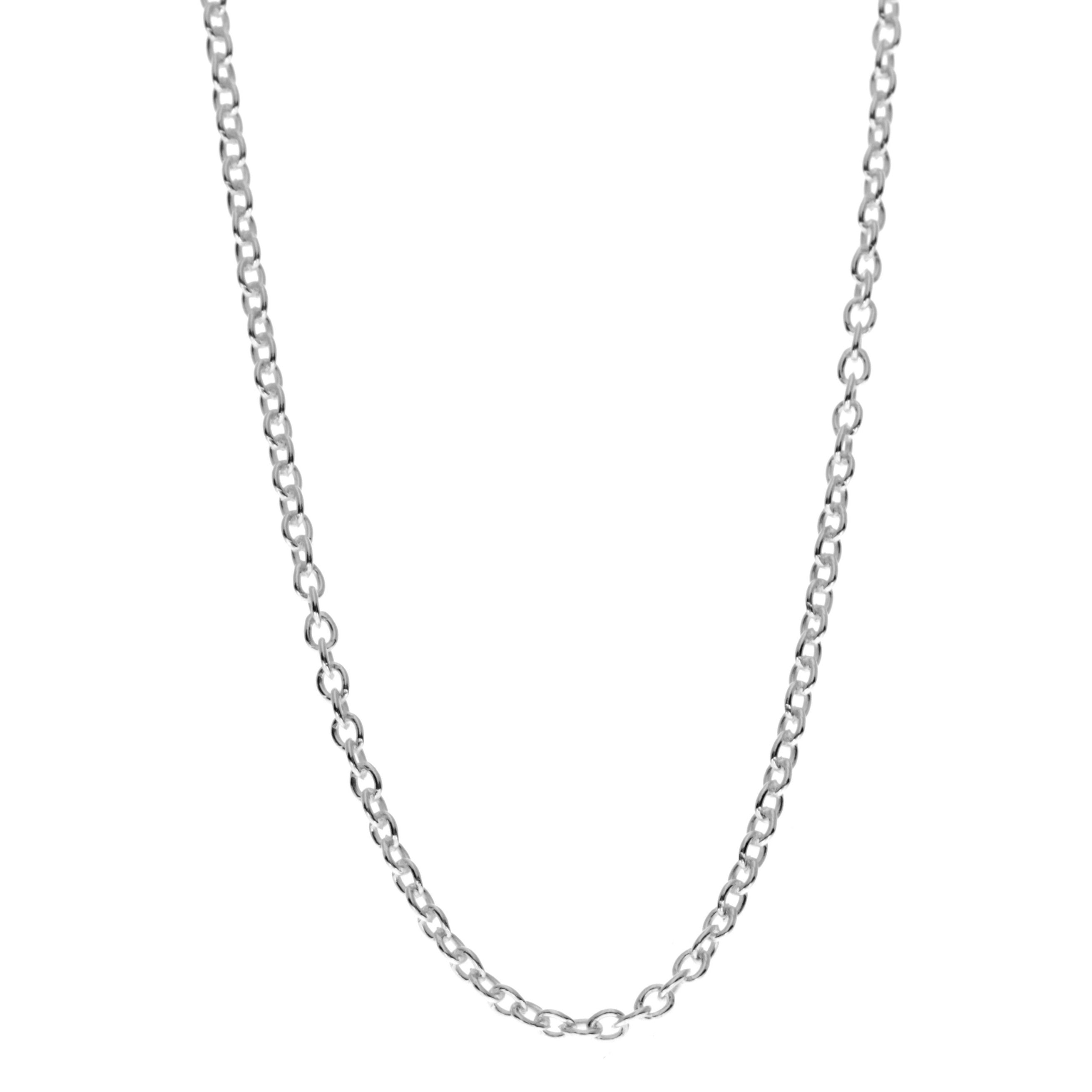 Made in Italy - 925 Sterling Silver Delicate Cable Trace Round Wire Chain - 1 mm - GCH011