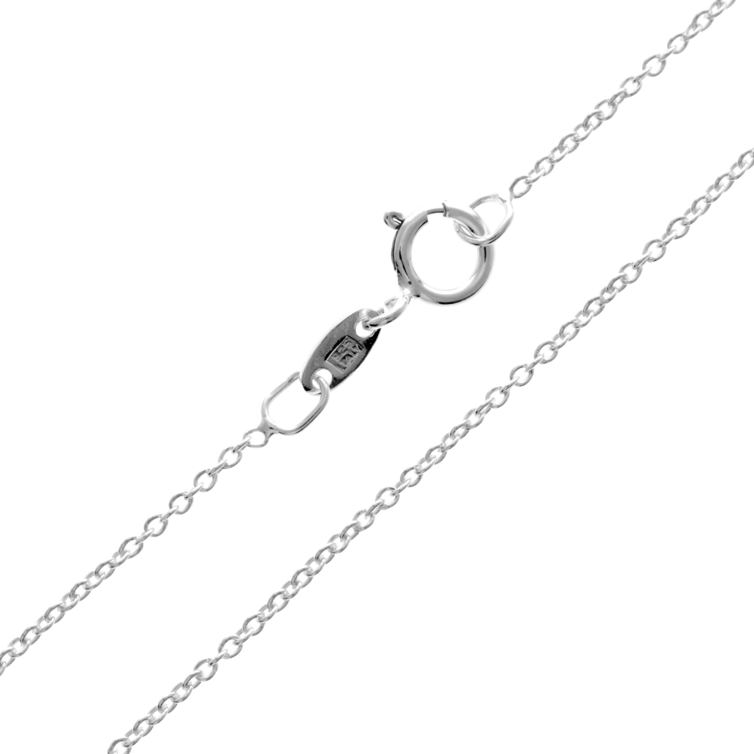 Made in Italy - 925 Sterling Silver Delicate Cable Trace Round Wire Chain - 1 mm - GCH011