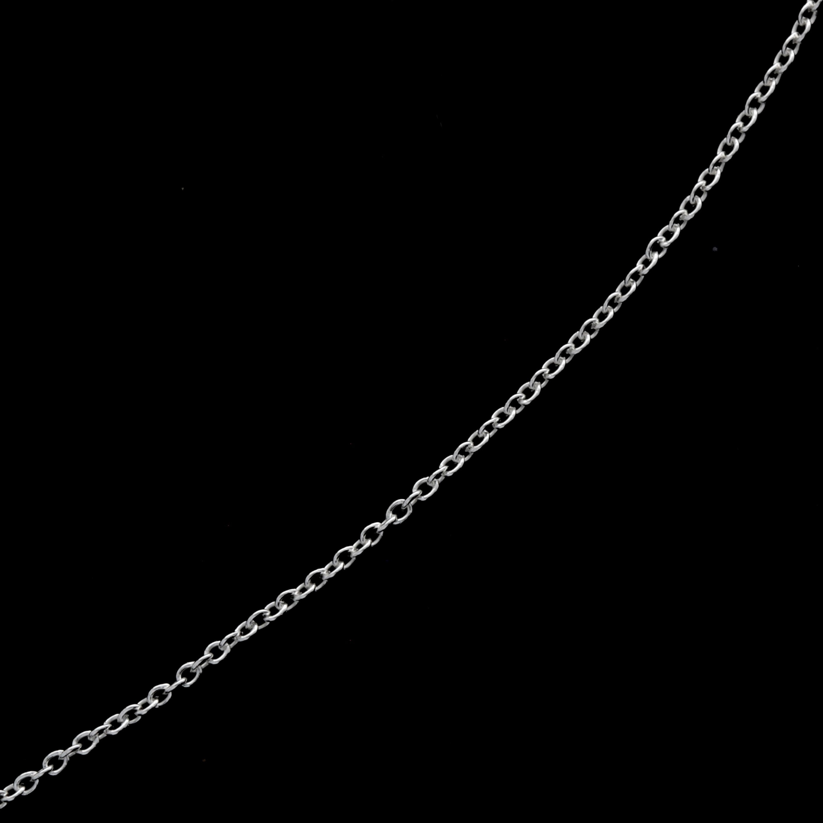 Made in Italy - 925 Sterling Silver Delicate Cable Trace Round Wire Chain - 1 mm - GCH011