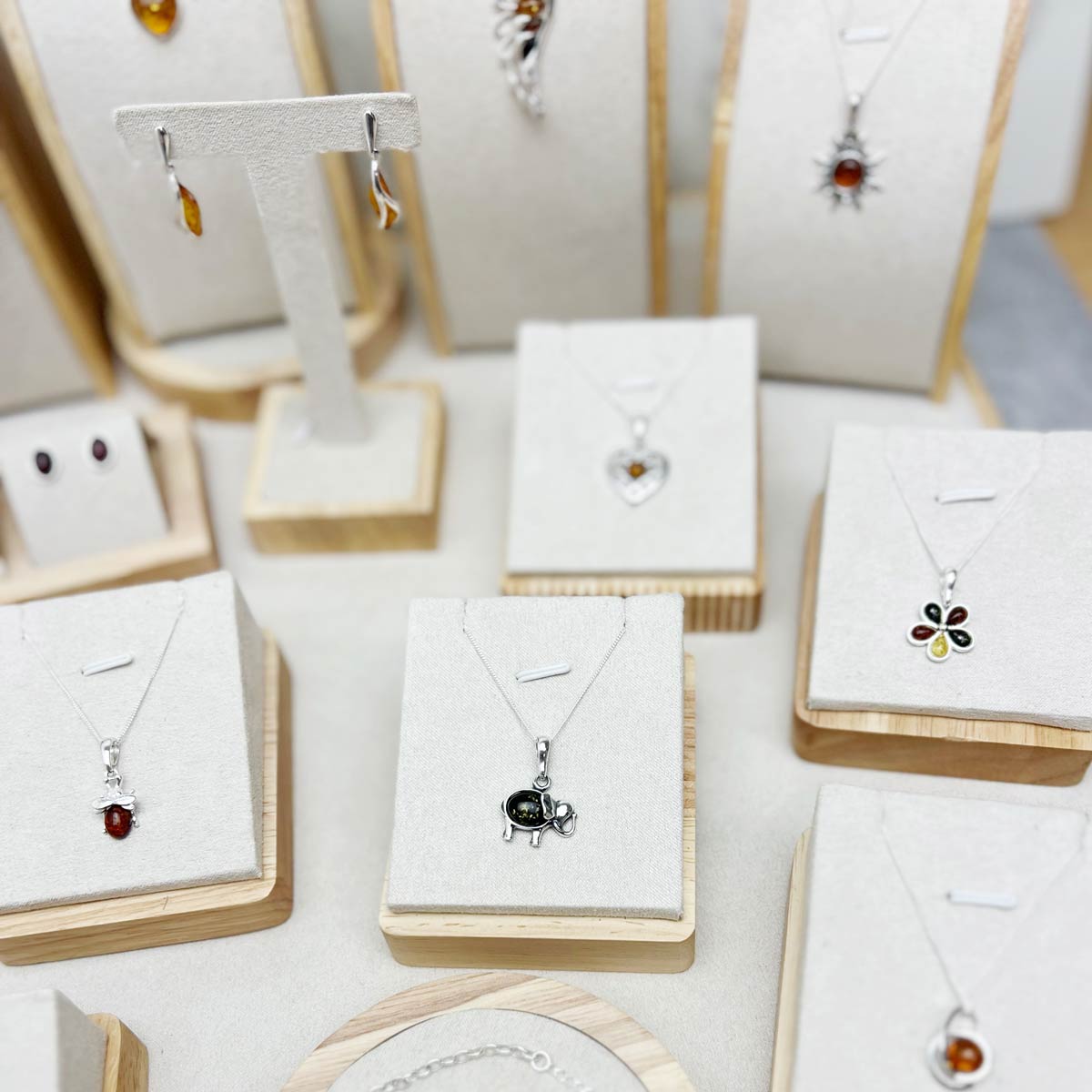 925 Sterling Silver & Genuine Baltic Amber Jewellery Starter Pack - SP1