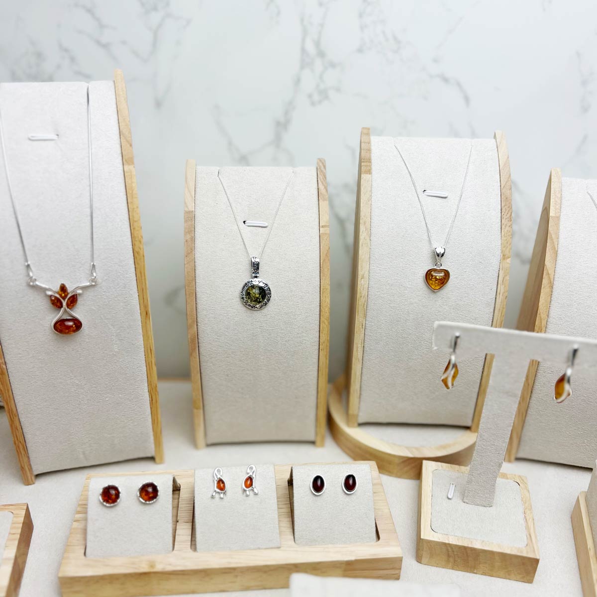 925 Sterling Silver & Genuine Baltic Amber Jewellery Starter Pack - SP1