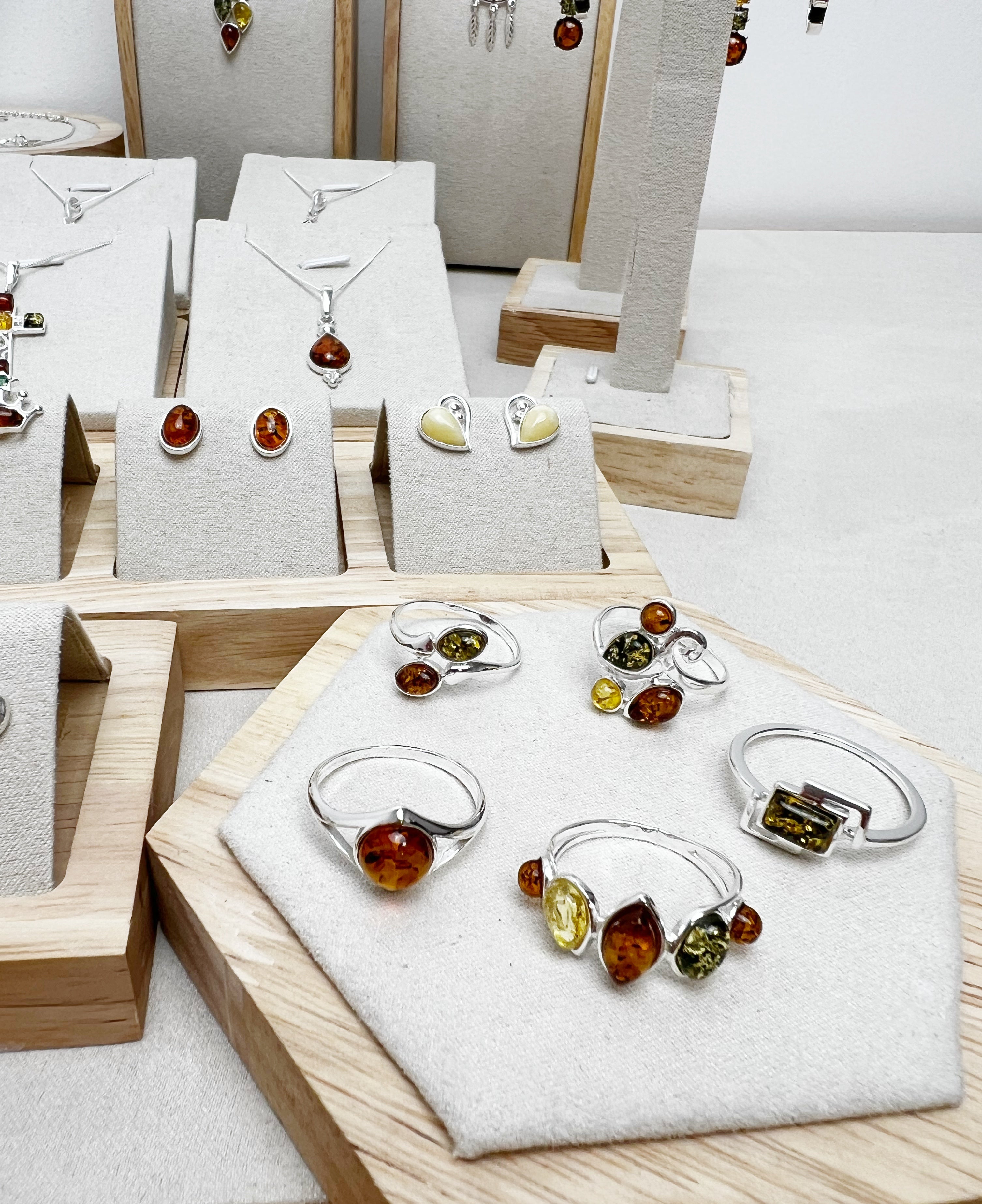 925 Sterling Silver & Genuine Baltic Amber Jewellery Starter Pack - SP1