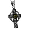 925 Sterling Silver & Baltic Amber Celtic Cross Pendant - 1640