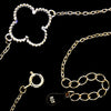 925 Sterling gold plated Black Clover Bracelet -CH-1107-GP-B