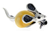 925 Sterling Silver & Baltic Amber Mouse Brooch - 4107