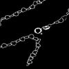 925 Fine Sterling Silver Naturally Adjustable Anklet with Anti Tarnish Coating - 5 mm Heart Chain Ankle Bracelet - GA-ANK3