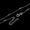 925 Sterling Silver Anti-Tarnish Coated Triple Beads Plain Anklet Bracelet with extender - GA-ANK4