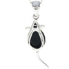 925 Sterling Silver Mouse Pendant with Amber - 568