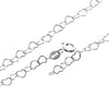 925 Fine Sterling Silver Naturally Adjustable Anklet with Anti Tarnish Coating - 5 mm Heart Chain Ankle Bracelet - GA-ANK3