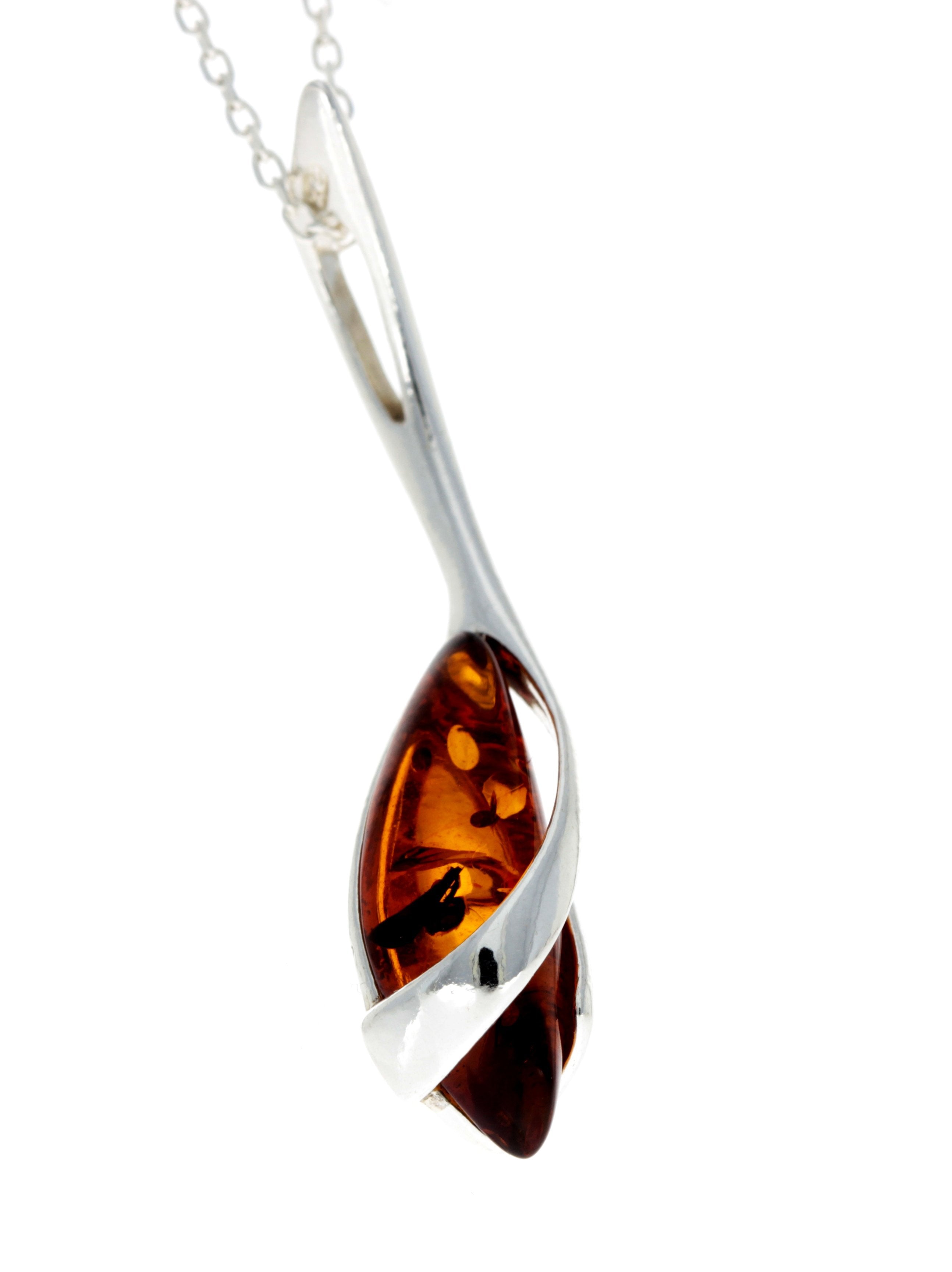 Designer Pendant with Baltic Amber Gemstone - GL307