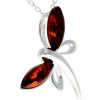 925 Sterling Silver Butterfly with Baltic Amber - GL362