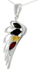 925 Sterling Silver Lucky Angel Wing with Baltic Amber - GL367