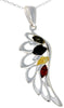 925 Sterling Silver Lucky Angel Wing with Baltic Amber - GL367