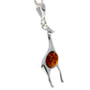 925 Sterling Silver & Baltic Amber Giraffe Pendant - M389