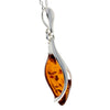 925 Sterling Silver & Baltic Amber Modern Pendant - GL395