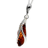 925 Sterling Silver & Baltic Amber Modern Pendant - GL395