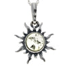 925 Sterling Silver Sun Pendant with Baltic Amber - 1764