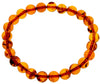 Genuine Baltic Amber Elastic Bracelet Unisex - Perfect balls from 6 to 9 mm - BT0164