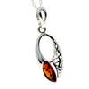 925 Sterling Silver & Baltic Amber Modern Pendant - GL397