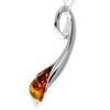 925 Sterling Silver & Baltic Amber Modern Pendant - GL2002