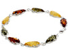 925 Sterling SilveR & Baltic Amber Modern Link Bracelet - G500