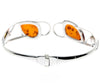 925 Sterling Silver & Baltic Amber Multi Stone Bangle - GL552