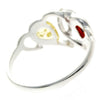 925 Sterling Silver & Baltic Amber Modern Designer Ring - GL713