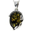 925 Sterling Silver & Baltic Amber Classic Designer Pendant - 359