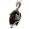 925 Sterling Silver & Baltic Amber Classic Designer Pendant - 359