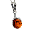 925 Sterling Silver & Baltic Amber Classic Designer Pendant - 1671