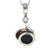 925 Sterling Silver & Baltic Amber Classic Designer Pendant - 1671