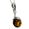 925 Sterling Silver & Baltic Amber Classic Designer Pendant - 1671