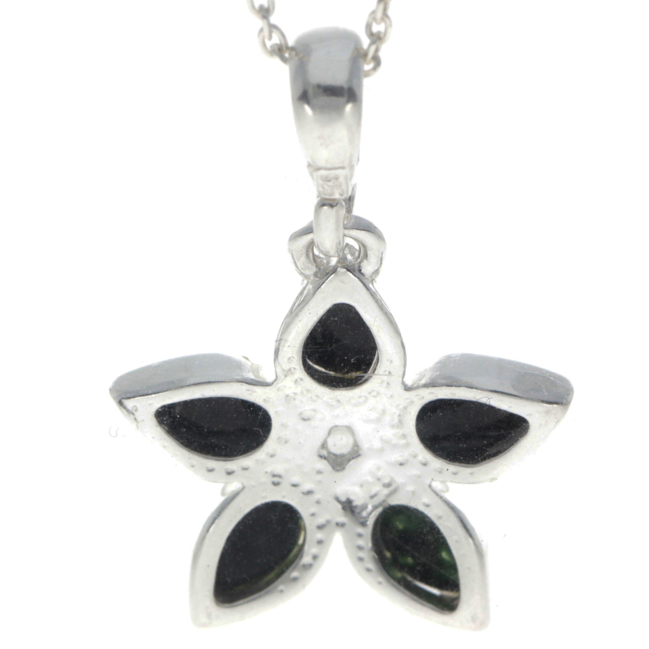 925 Sterling Silver & Baltic Amber Classic Designer Star Pendant - 1684