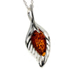 925 Sterling Silver & Baltic Amber Modern Designer Pendant - GL2013