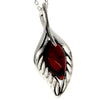 925 Sterling Silver & Baltic Amber Modern Designer Pendant - GL2013