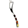 925 Sterling Silver & Baltic Amber Modern Designer Pendant - GL2021