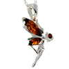 925 Sterling Silver & Baltic Amber Modern Fairytale Pendant - GL2024