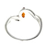 925 Sterling Silver & Baltic Amber Modern Ring - 7570