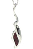 925 Sterling Silver & Baltic Amber Modern Pendant - GL387