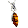 925 Sterling Silver & Baltic Amber Celtic Pendant - GL278