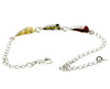 925 Sterling Silver & Baltic Amber Modern Adjustable Bracelet 21 cm - GL536