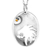 925 Sterling Silver & Genuine Baltic Amber Classic  Zodiac Lion Pendant - 748