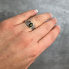 925 Sterling Silver & Baltic Amber Celtic Ring - 7482