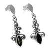 925 Sterling Silver & Baltic Amber Classic Drop Earrings - 8108