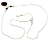 925 Sterling Silver & Genuine Baltic Amber Multi Stones Round Classic Exclusive Necklace - AA902