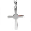 925 Sterling Silver & Genuine Baltic Amber Cross Pendant - AB207