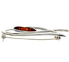 925 Sterling Silver & Genuine Baltic Amber Classic Brooch - AC804