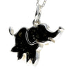 925 Sterling Silver & Baltic Amber Lucky Elephant Pendant - AD214